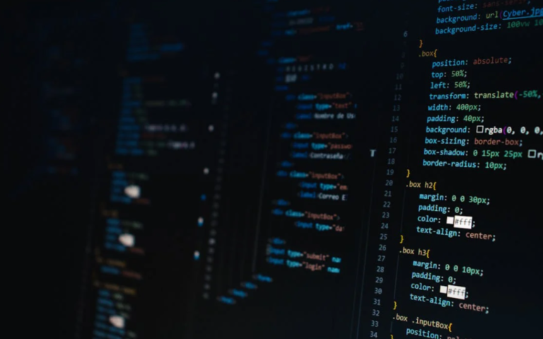 The screen shows a complex array of programming code, indicating the viewer's involvement in a technical or technology-related field such as software development.