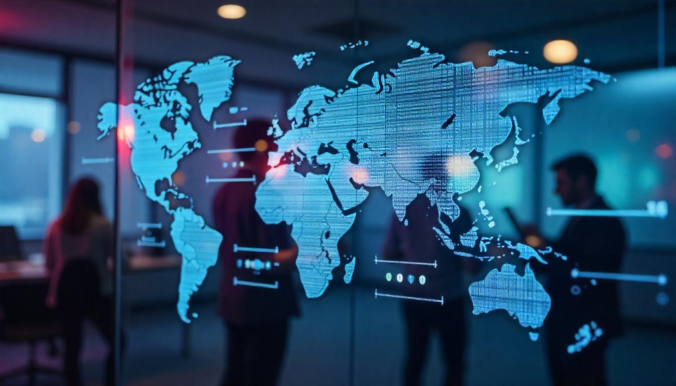 The comprehensive global view presented in this digital map illustrates why organizations may choose to "Outsource Cybersecurity Operations" to a managed security service provider, who can monitor threats worldwide and respond effectively