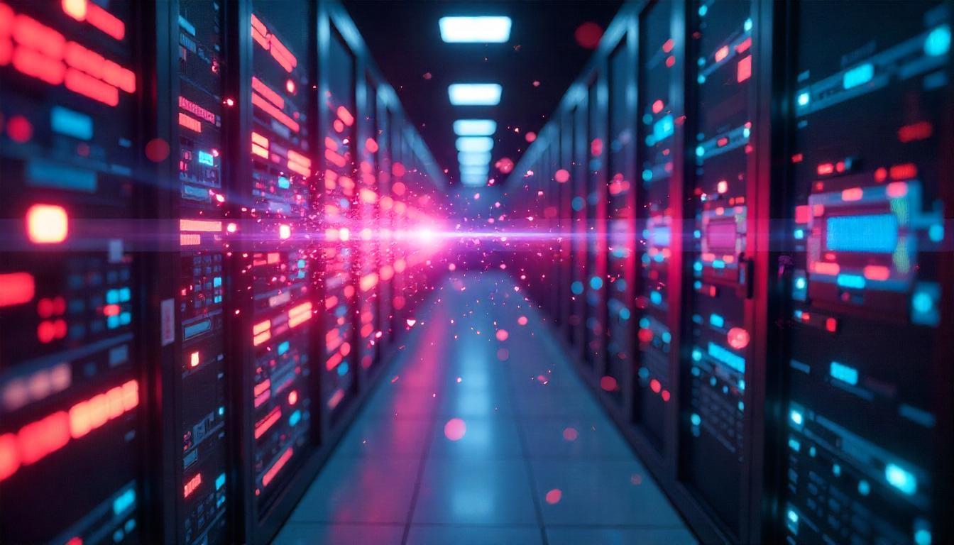 The dynamic, data-filled corridor showcased in this image exemplifies the "compliance requirements for 24/7 monitoring" that organizations must uphold, maintaining persistent vigilance and comprehensive visibility across their digital infrastructure to rapidly detect and respond to any potential threats or vulnerabilities.