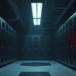 A dimly lit server room illustrating the concept of understanding zero day exploits and cybersecurity threats.
