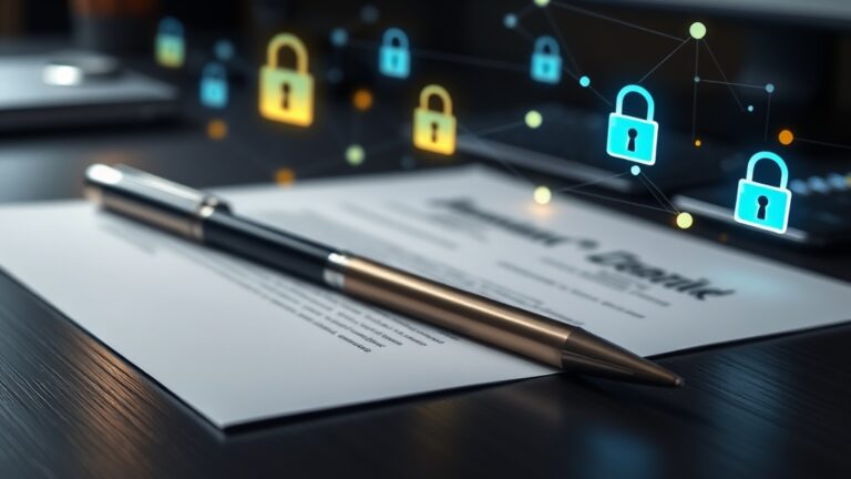 A close-up of a pen on a document, illustrating the concept of an MDR service level agreement explained.