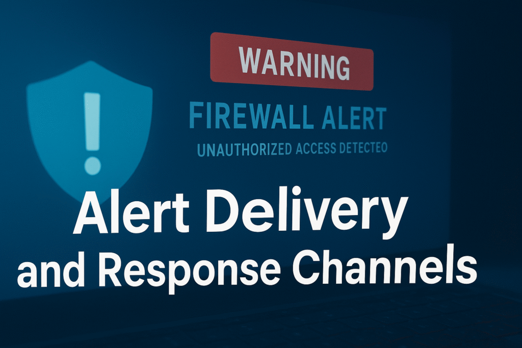 A stark firewall alert warning of unauthorized access, emphasizing the importance of immediate detection and response to protect the network.