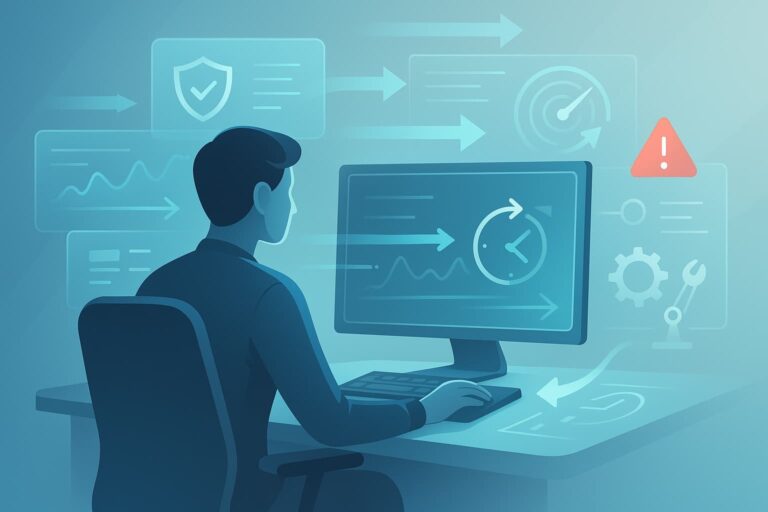 Cybersecurity analyst accelerating reducing threat detection time using automation dashboards and real-time alerts.