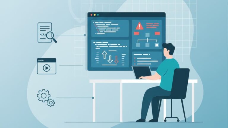 Cybersecurity professional conducting malware analysis incident response on a desktop computer.