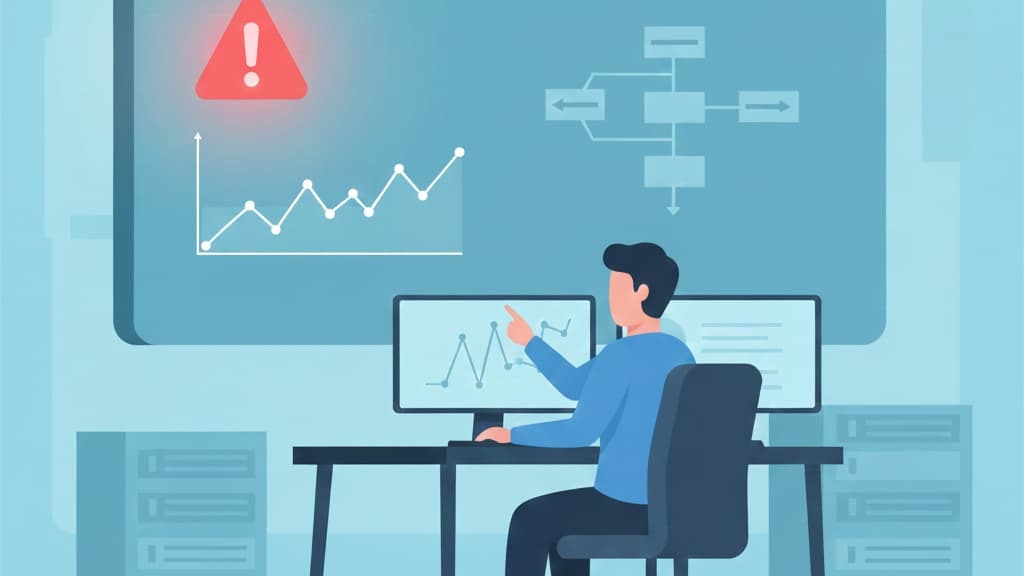 Person analyzing graphs on computer, focused on choosing DFIR provider in Fullerton for cybersecurity solutions.