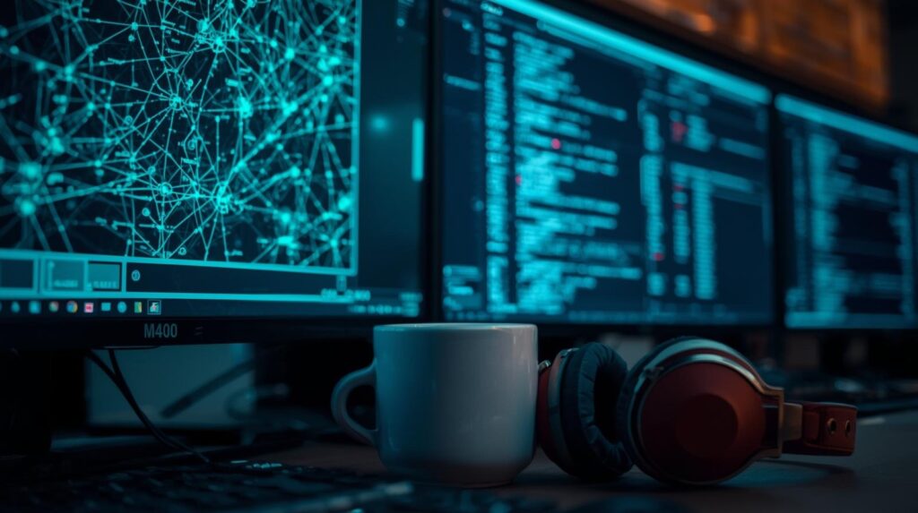 Security workstation showing integrating SOAR SIEM EDR for automated threat monitoring and response