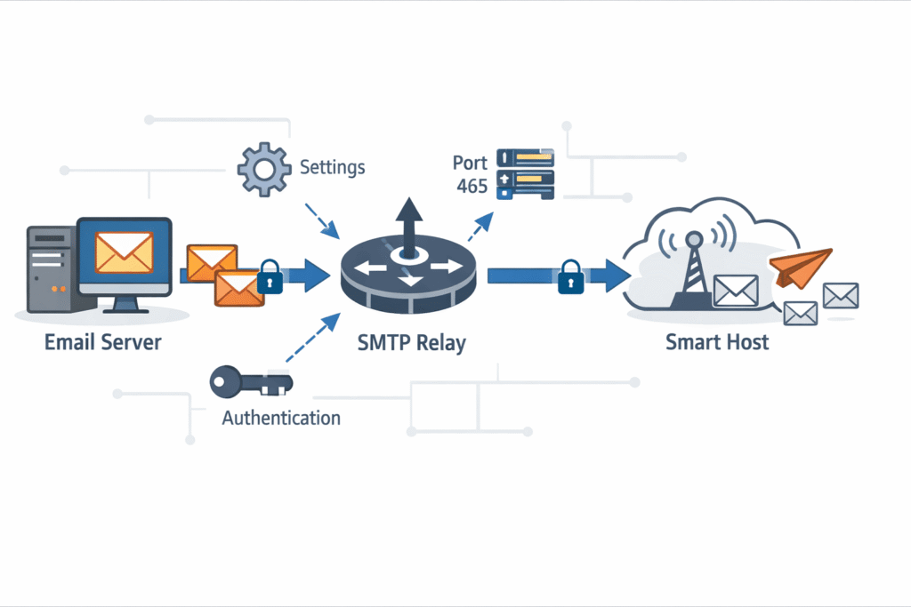 A three-stage inspection pipeline showing sender reputation, domain trust, and link scanning steps to detect phishing.