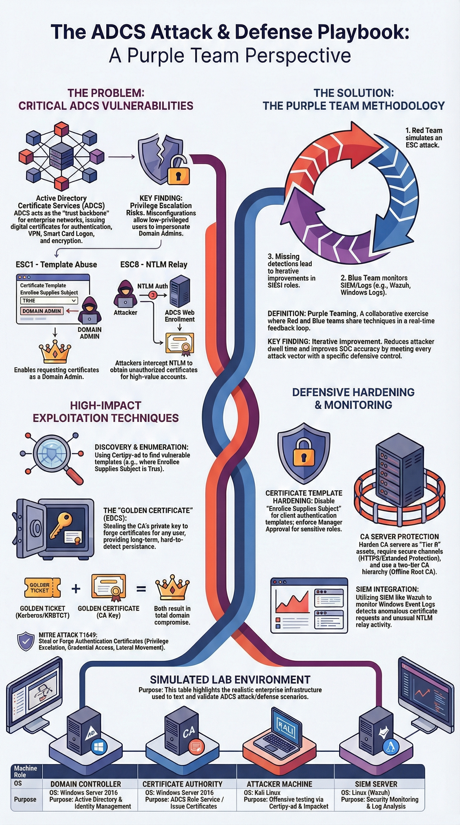 Coordinating red team blue team exercises shown as continuous security cycle with attack simulation and defense response