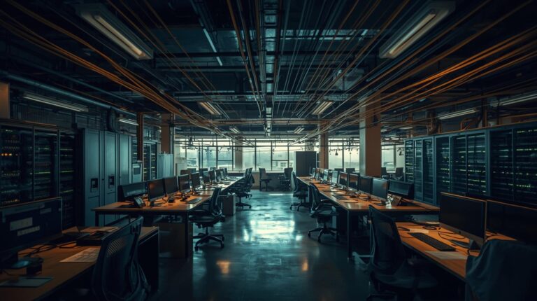 Modern control center dedicated to securing industrial control systems (ICS) operations and monitoring