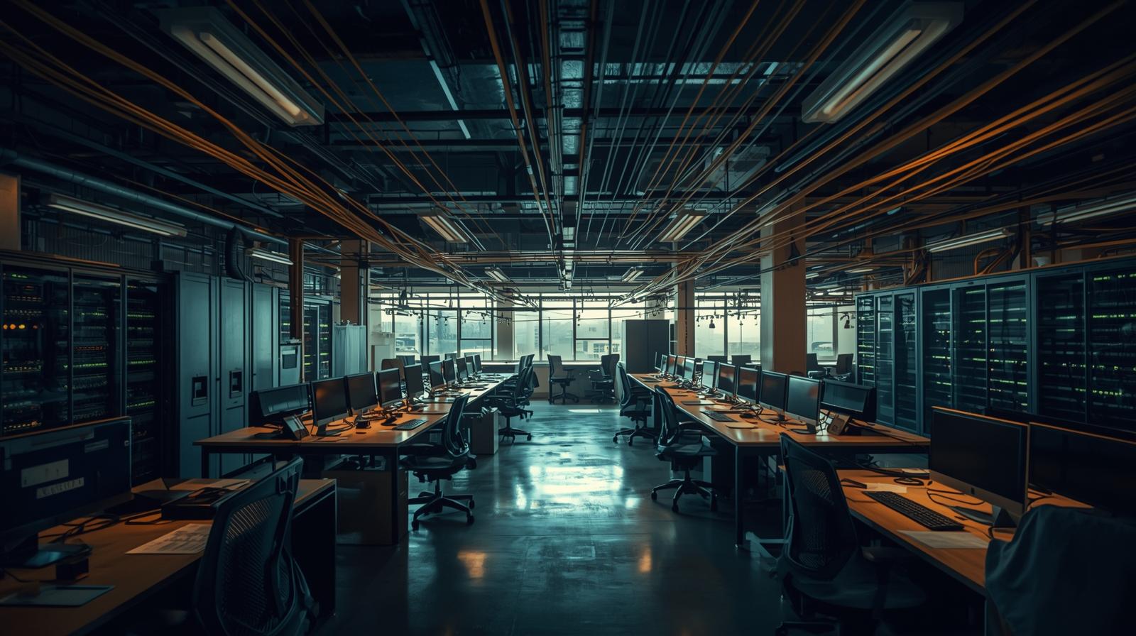 Modern control center dedicated to securing industrial control systems (ICS) operations and monitoring