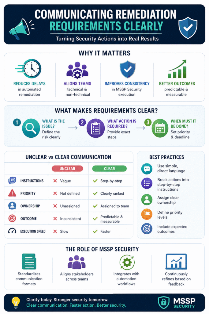 Comprehensive infographic detailing the journey and benefits of post incident remediation activities. 