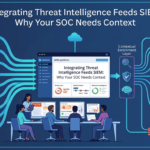 A team dashboard showing why integrating threat intelligence feeds SIEM with contextual enrichment improves SOC detection accuracy. 