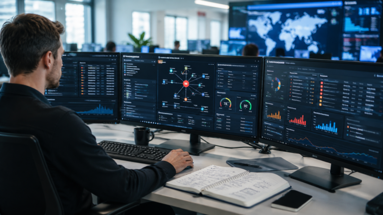 IOC Management Enrichment Process dashboard displaying enriched indicators and prioritized security investigations