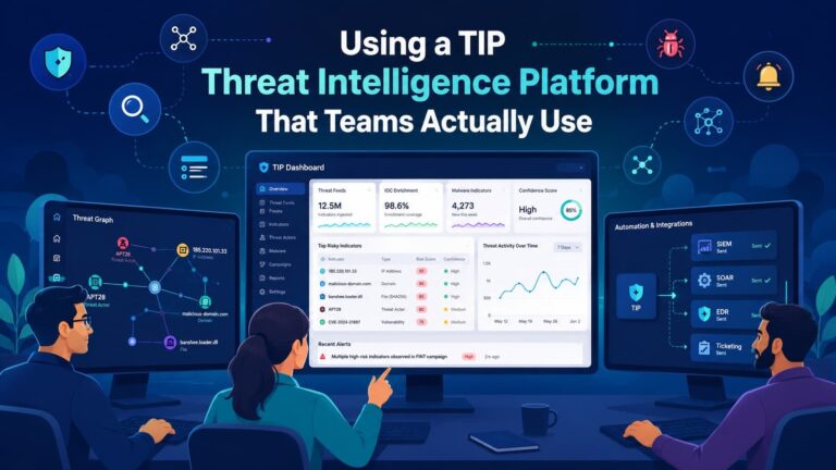 Cybersecurity analysts using TIP threat intelligence platform that teams actually use, with enriched IOCs and live dashboard.