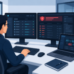 Cybersecurity analyst investigating endpoint security alerts using an EDR platform.