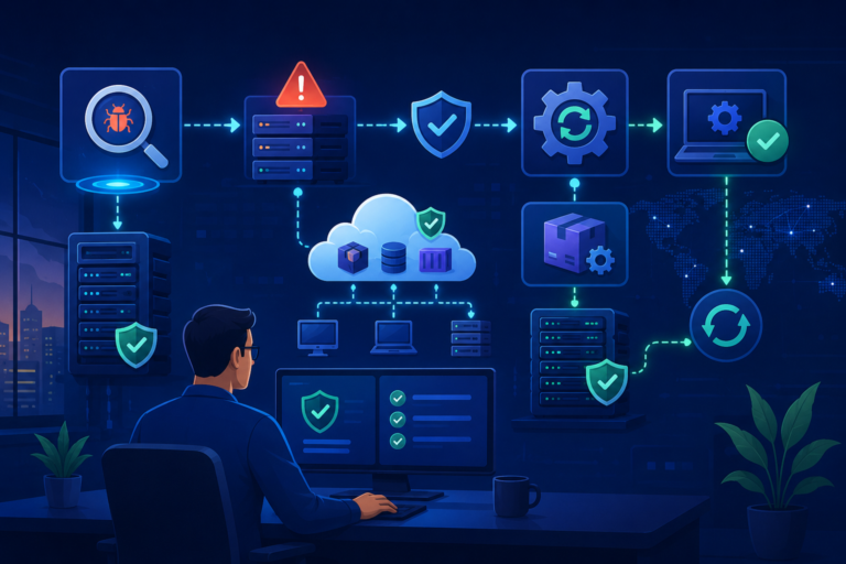Integrating scanners patch management workflow connecting vulnerability scanning and automated patch deployment
