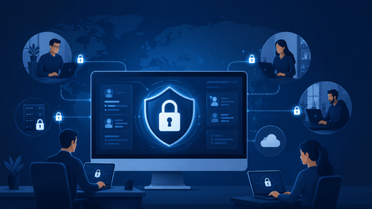 Secure access MSSP client portal providing protected security monitoring and controlled user access