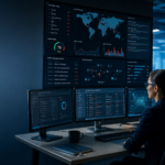 What is Threat Intelligence Platform (TIP) displayed on SOC dashboards as analysts monitor cyber threats. 