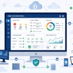 Dashboard showcasing features mssp customer portal, with alerts, incident timeline, compliance, and ticket status.