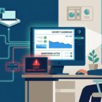 Analyst monitoring endpoint visibility response capabilities on a live security dashboard.