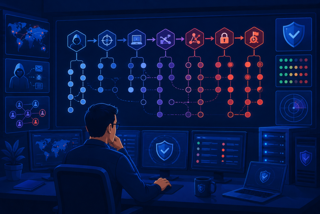 MITRE ATT&CK visualization for visualizing threat actor TTPs tip analysis