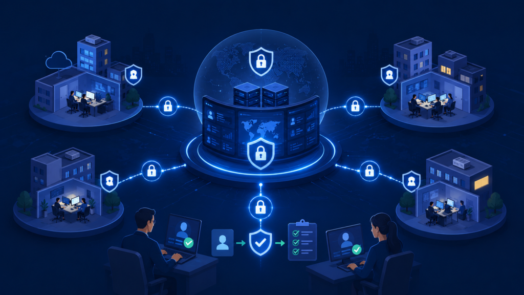 Secure access MSSP client portal with multi-tenant protection and isolated customer data environments