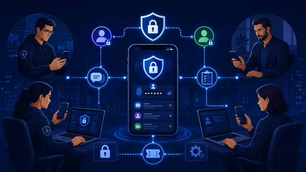 mobile access MSSP portal features for secure collaboration and controlled user access