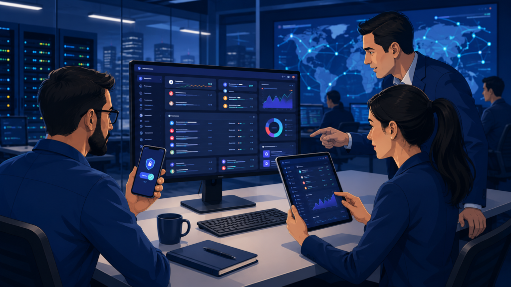Evaluating MSSP portal usability across desktop and mobile devices with secure access and responsive dashboards.