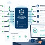 Dashboard visual showing an analyst managing log source onboarding process across cloud, servers, and network devices