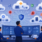 Challenges managing multi cloud security with visibility gaps, IAM risks, compliance issues, and security complexity across cloud environments
