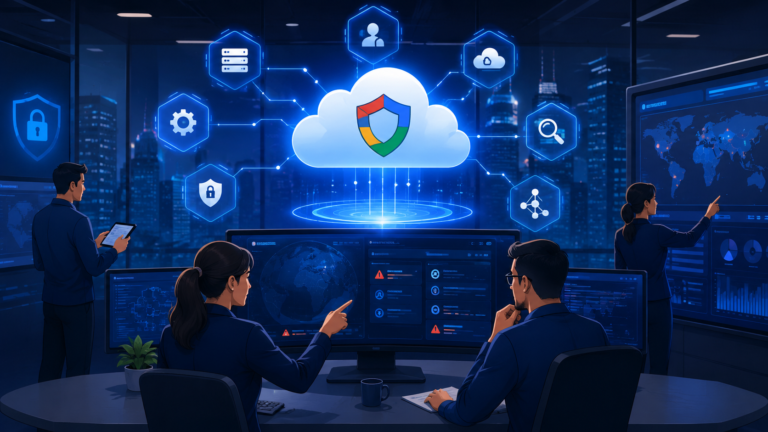 Google security command center integration connecting cloud security workflows and threat monitoring systems