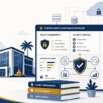 Dashboard illustrating a cybersecurity requirements analysis service California companies use for CCPA compliance tracking.