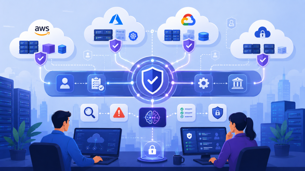 CSPM cloud security posture management tools improving multi-cloud security visibility and compliance management