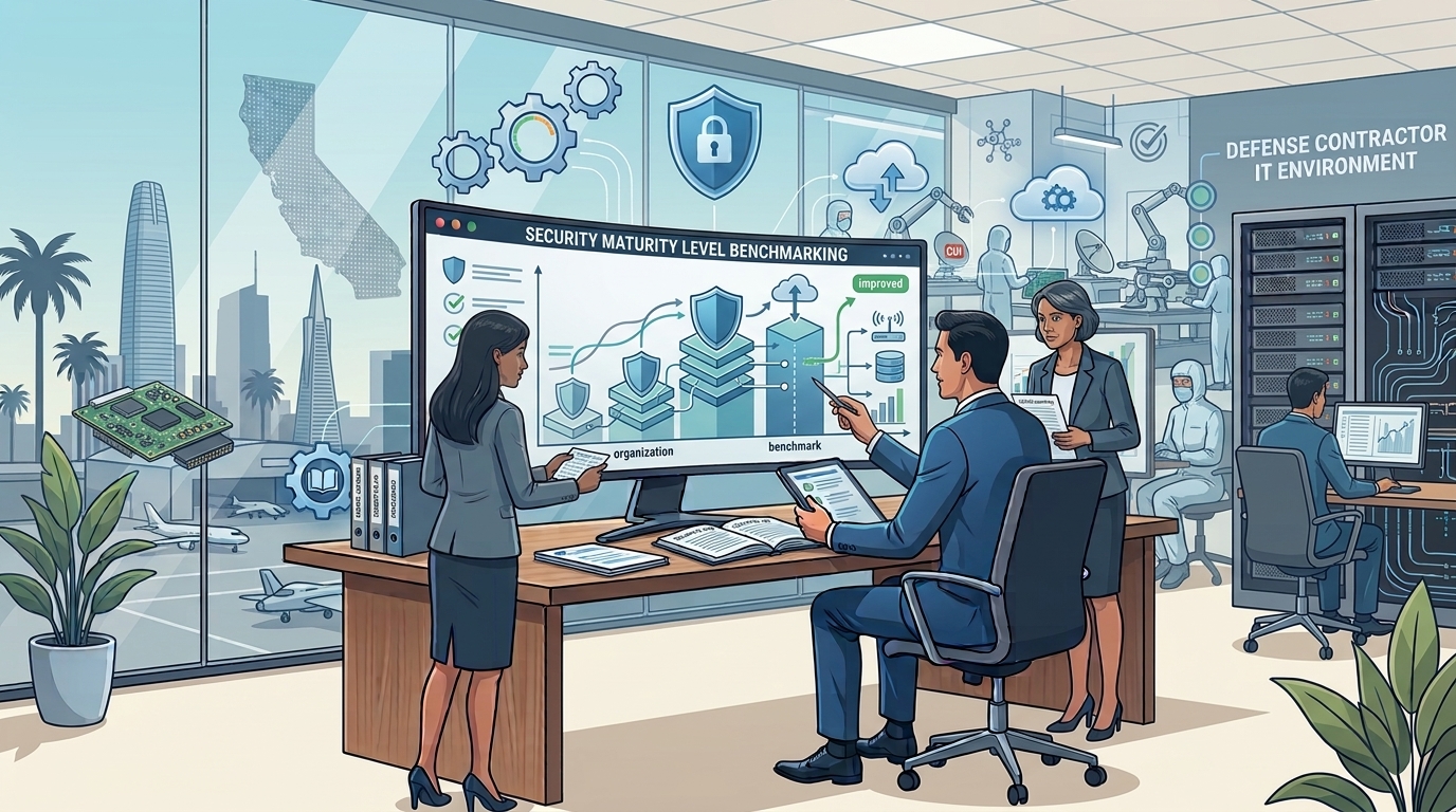 Benchmarking security maturity level across cybersecurity capabilities and security controls