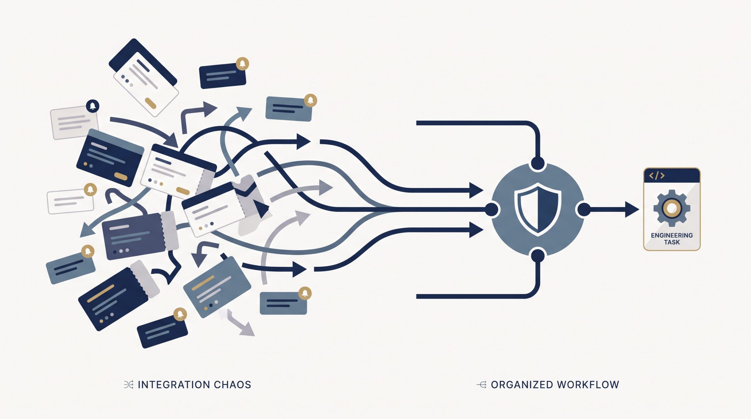 Illustration of how to integrate mssp with servicenow jira, turning scattered alerts into one organized engineering task.